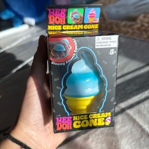 NWT Nee Doh Nice Cream Cone Blue rare to find!